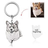 Personalisierter Schlüsselanhänger von deinem Haustier mit Wunschbild, handgefertigt aus Sterling Silber - Welt der Fellnasen